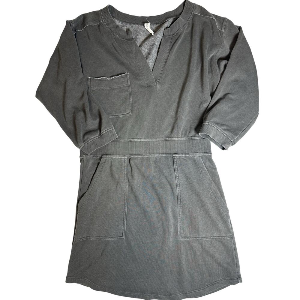 Daily Practice by Anthropologie Gray Mini Dress Size M Pockets Casual Athleisure - Picture 2 of 6